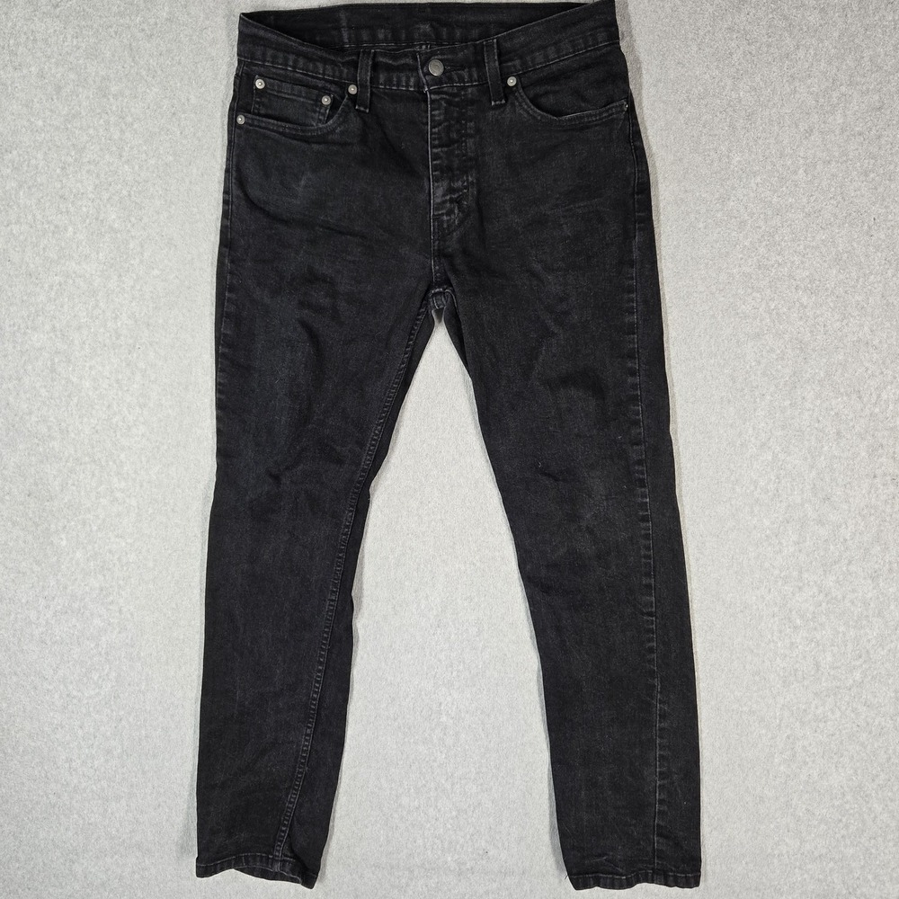 Levi's 511 Men Jeans 32X32 Black Denim Pants 30" Inseam